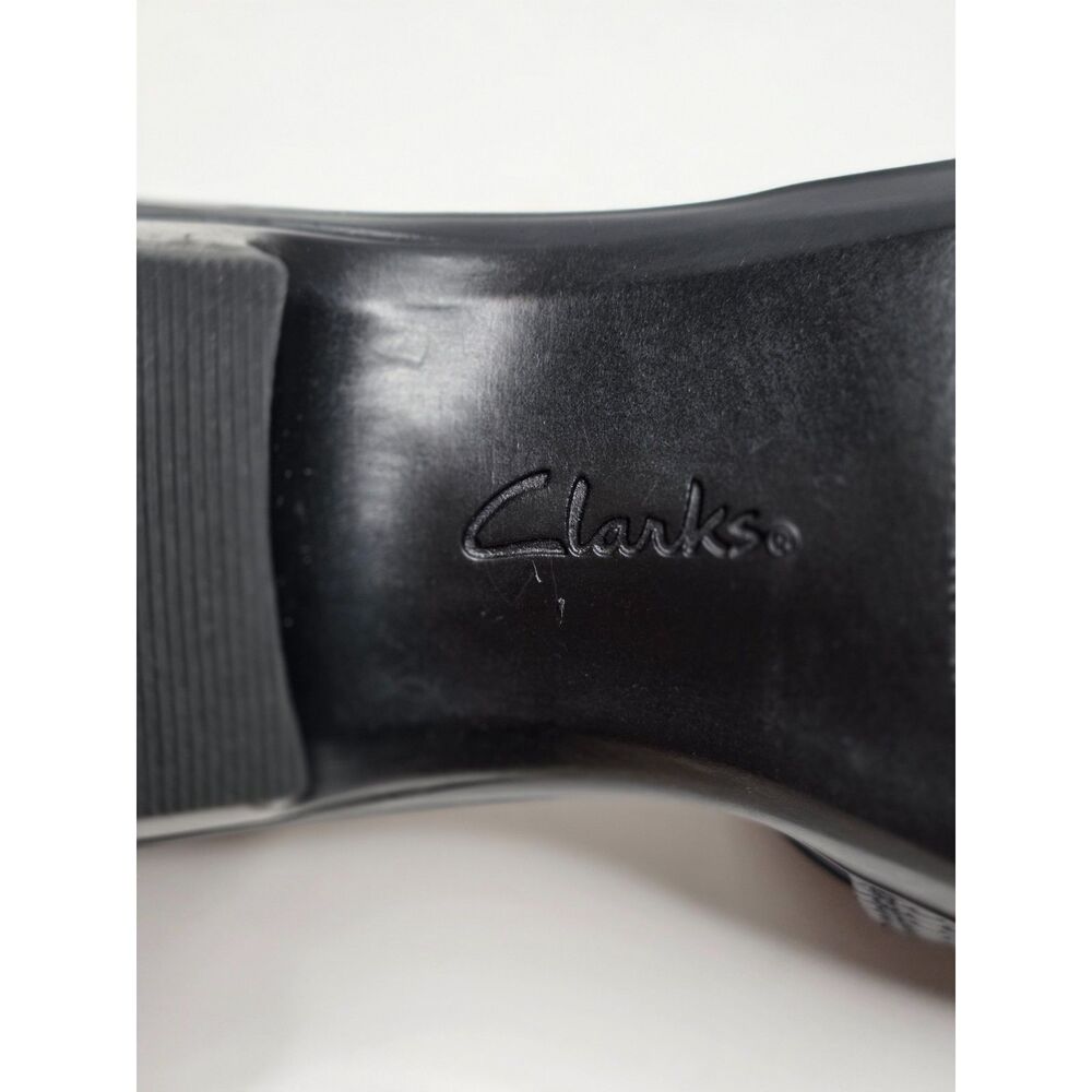 Clarks Emily Rae Women's Leather Sandals Ankle Strap Block Heel Comfort, 8.5M - Picture 13 of 15